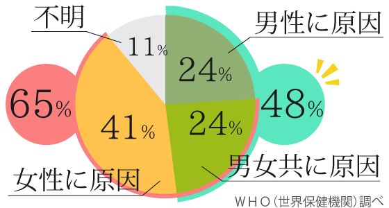 不妊原因の円グラフ