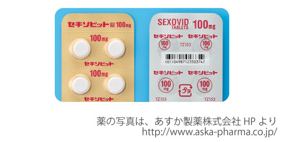 不妊治療に使用する排卵誘発剤のひとつであるセキソビット（シクロフェニル）