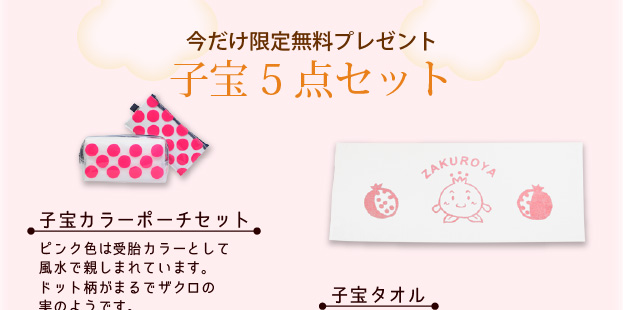子宝プレゼント5点セット詳細